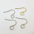 316 Stainless Steel Popular Jewelry Findings Earring Hook Clasp Accessories Ear Wire Niobium Hypo Allergenic Earrings Hooks