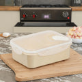 Microwave Safe Eco-Friendly Classic Design PP Lunch Box Sealed Ring Divider Freshness Preservation for Kitchen Storage Back