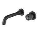 Matte Black Wall Mount Bathroom Tap Brass Basin Mixer Faucets Popular Mixers