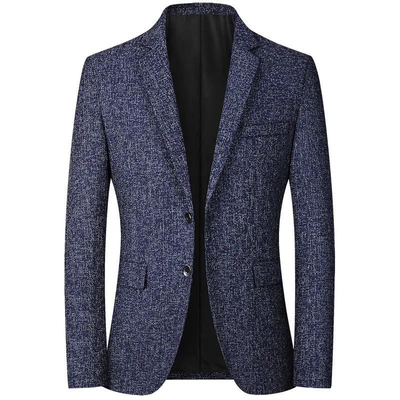 M-4XL Spring and Autumn New Men's Business Casual One Piece Small Suit Fashion Men's Solid Color Blazer Jacket