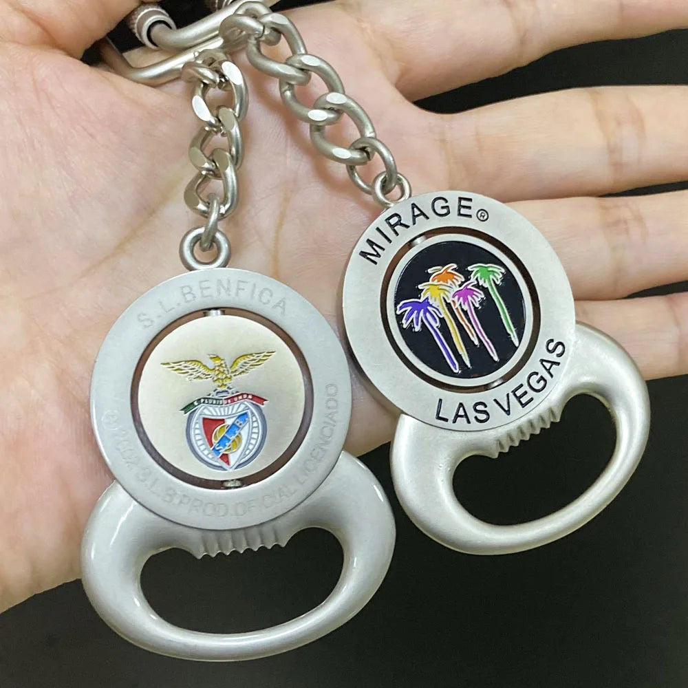 OEM Manufacture Metal Logo Personalised Key Chain Openers Card Shape Keychain Beer Custom Souvenir Bottle Opener with logo