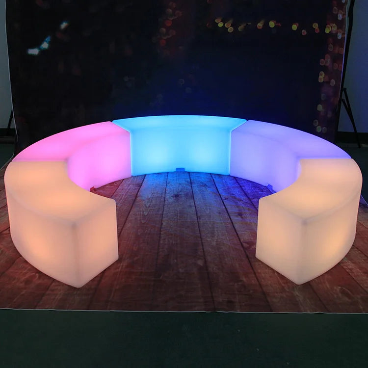 Glowing Bar Nightclub Furniture Illuminated Led Chair Stool Bar Lounge Chairs