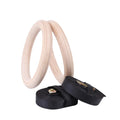 Fitness Equipment Wood Gymnastic Rings with Adjustable Straps
