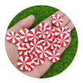 Mint Candy Polymer Clay Red White Windmills Sprinkles Dessert Decoration Kawaii Slime Crafting Supplies