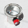 160mm Variable Control Damper with Flange Stainless Steel Round Electric/motorized Damper 220v for HVAC Duct