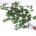 Y-M011 Cheap Decorative Greenery Leaves Artificial Plastic Ficus Banyan Tree Branches for Wedding Hanging Decoration