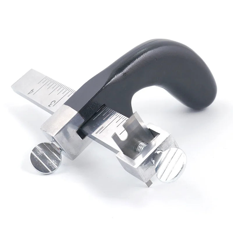 Leather Cutting Tool Leather Strap and Strip Belt Cutter with Aluminium Handle and Stainless Steel Gauge DIY Leathercraft