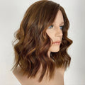 Human Hair Wig Dark Brown Ombre Color Balayage HD Lace Aligned Cuticle Remy Virgin European Hair Wigs
