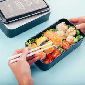 Eco-Friendly Lunch Food Containers Box Adults Bento Tiffin & Kids Salad Boite Heatable Dinnerware Set for Kids & Adults