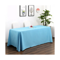 Best Selling 6ft Custom Draped Table Cloth Linen Outdoor Polyester Party Fitted Table Cover Printed Exhibition Tablecloth