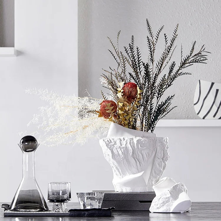 Wholesale of Modern Large-scale Ceramic Vases in Factories Wedding Handmade Home Furnishings Customized Ceramic Vases