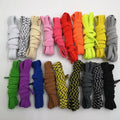 Direct Factory Produce No Tie Sport Shoelaces 6mm Width Flat Metal Screw Lock Polyester Plastic Cotton Laces Plastic Tips Pair