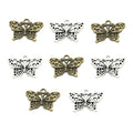 Metal Butterfly Charms Antique Silver Color Pendant Charm for DIY Bracelet Necklace Jewelry Making 25*19mm D201