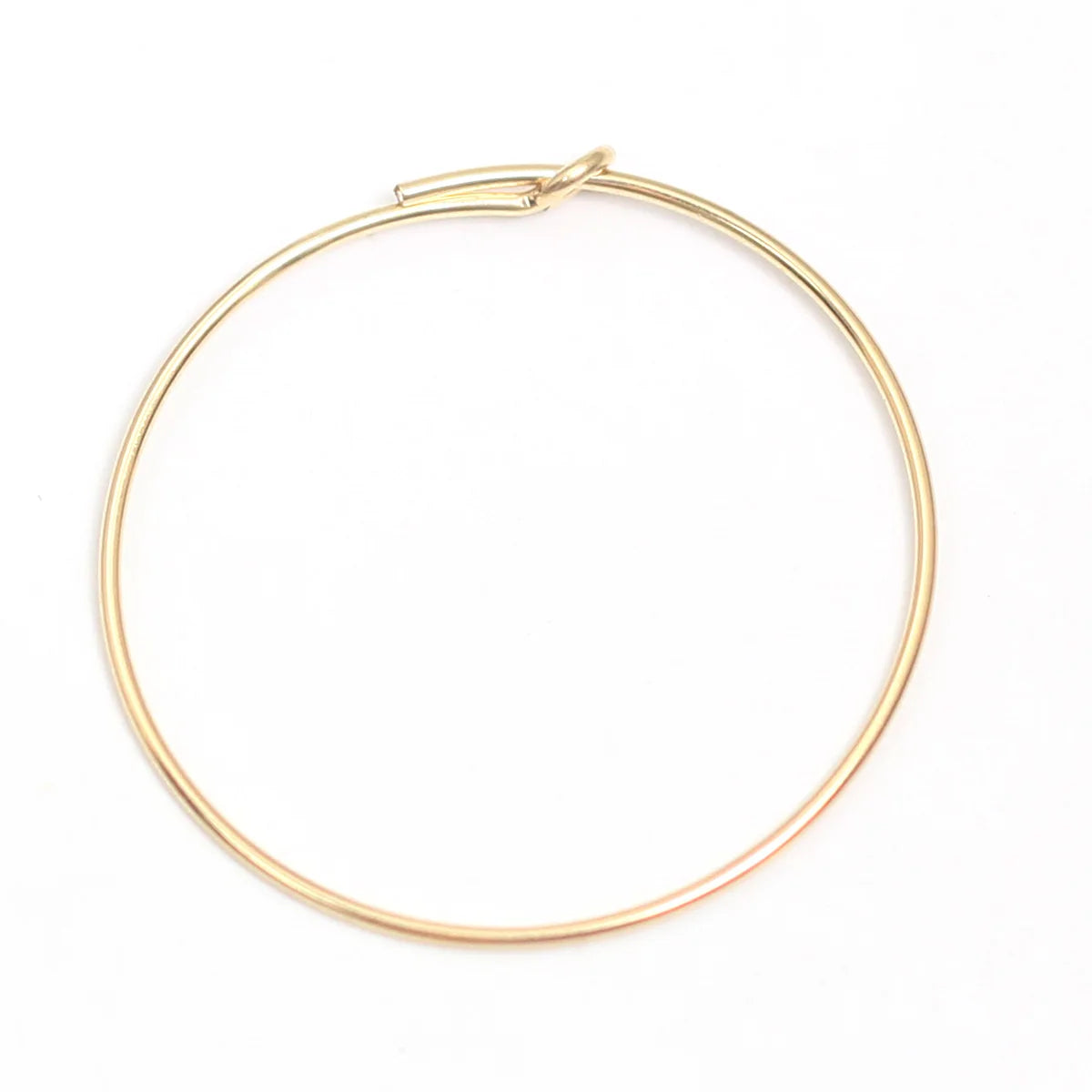 14 k Gold Filled Big Hoop Earrings  45X0.7mmfor Friend Beadsnice ID39945