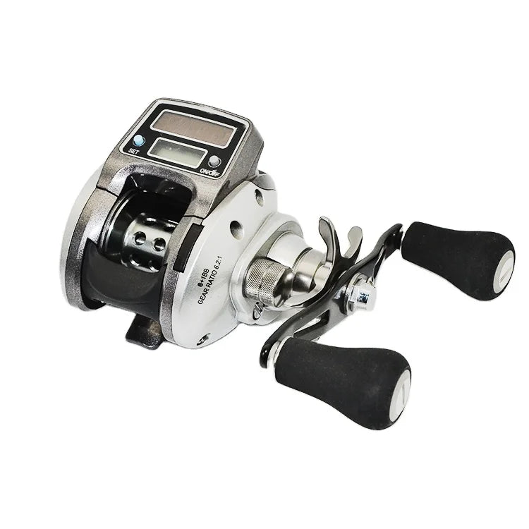 6.2:1 6+1bb on Sale Waterproof Left Right Hand Sea Electronic Count Wheel Fishing Reel With Digital Display