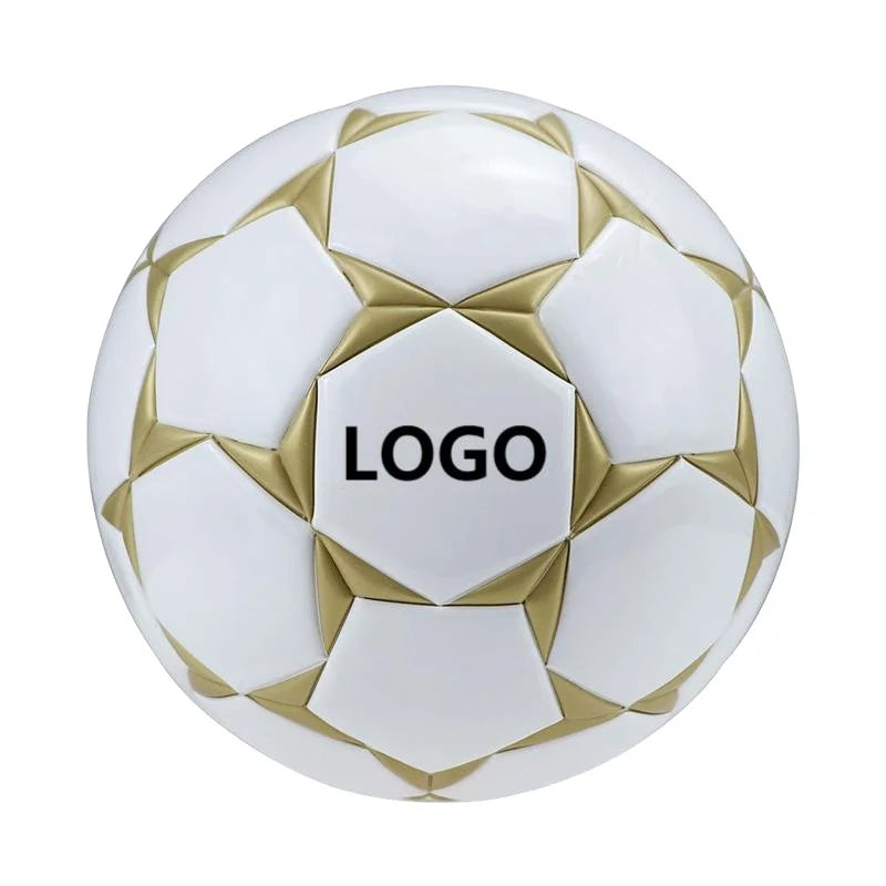 Standard Size 5  Smooth PU Football Heat Laminated Synthetic Secondary School Training Game Soccer Ball Ball