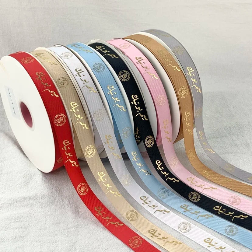 Silk Double Sided Satin Ribbon Polyester Christmas Gift High Quality Customised Custom Width Gift Solid Colour Satin Ribbon