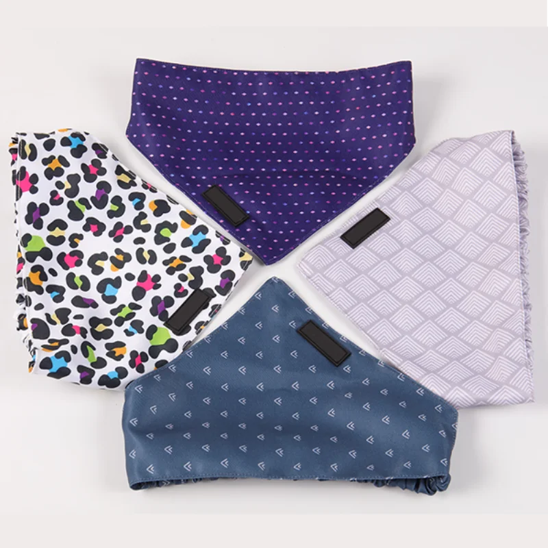 Pet Eco-Friendly Dog Bandana Scarf with Custom Print Soft Elastic Polyester for Birthday Summer/Winter/Spring Use