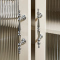 Chrome Luxury Furniture Bright Silver T-Bar Pulls Brass Handles Drawer Knobs for Dressers Wardrobes for Bedroom Bathroom Kitchen