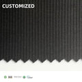 Comfortable and Breathable Eco-Friendly Knitted Recycled Polyester 44% Bamboo 43% Spandex 13% 2x2 Rib Fabric for T-Shirts
