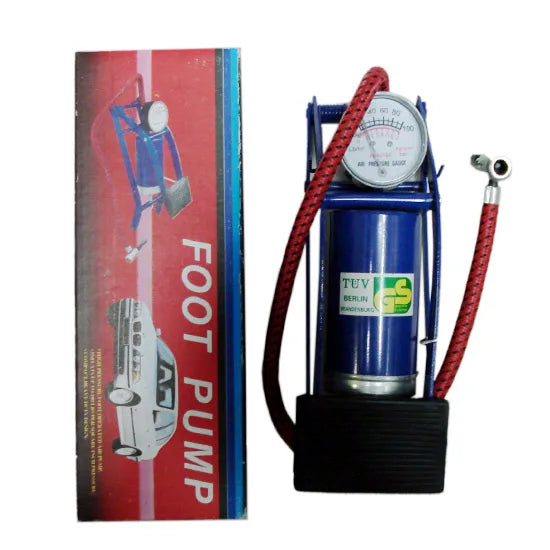Double Chuck Portable Tire Inflator Wholesale Price air Pressure Gauge Ballpump with Hose