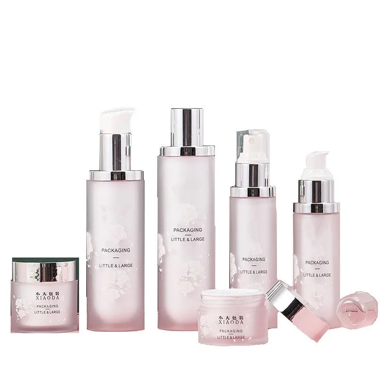 Custom logo PET Double-layers Luxury Bottle with Silver Pump and Caps 30g 50g 30ml 50ml 100ml 120ml Cosmetic Package Container MegaBDM