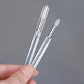 Nail Arts Silicone Applicator Sticks Reusable Chrome Glitter Applying Manicure Tool New Easy-Daub Pigment Silicone Nail Brush
