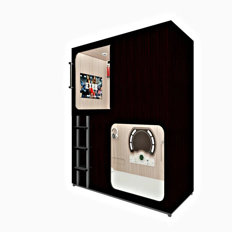 Best Seller Sleep Box Portable Hotel with Best Mattress Capsule Horizontal Pod Double Capsule Bed Supplier