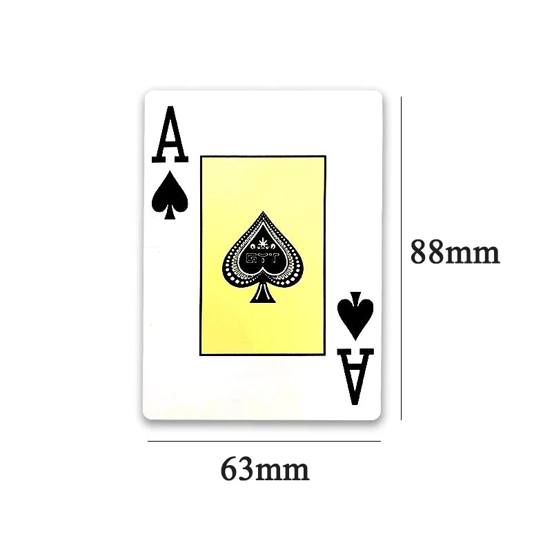 100% Plastic Playing Cards Big Number Texas Hold'em Board Game Poker Cards Wholesale Double-sided Matte Version