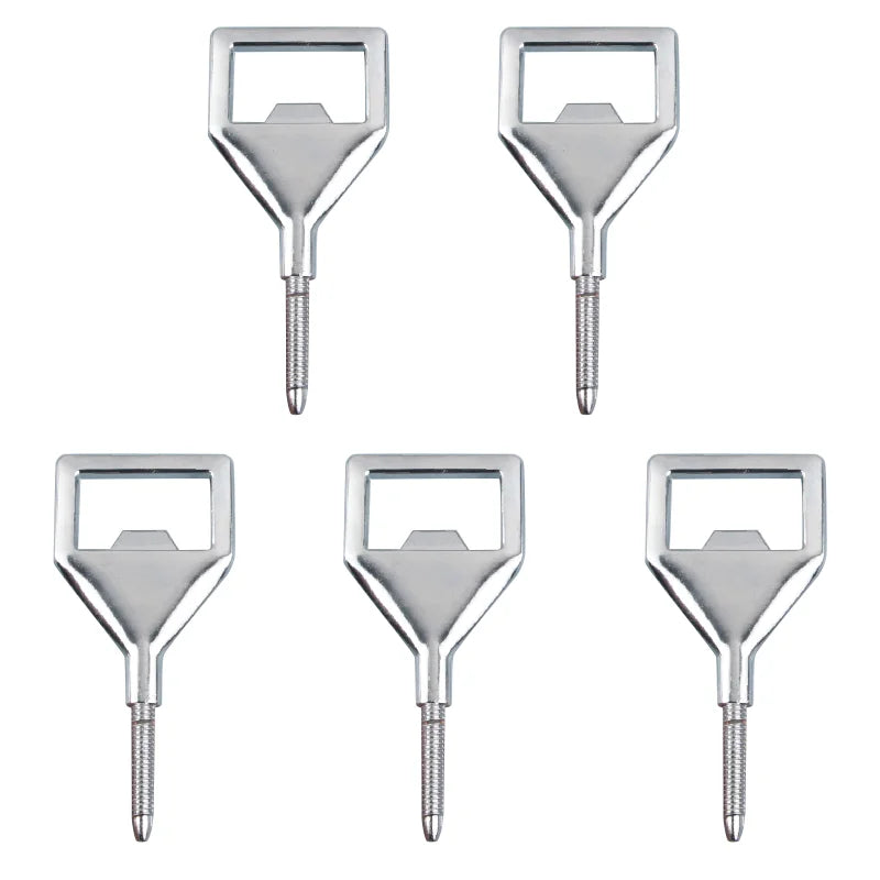 Zinc Alloy DIY Metal Beer Opener Insert Threaded Bottle Opener Blank Wood Turners Inset DIY Kit Bottle Opener Hardware