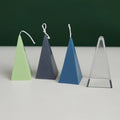B-4058 3.9in Pyramid 10cm Candle Mold Three-dimensional Geometric Aromatherapy Candle Plastic PC Acrylic Candle Mold
