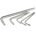 T6/T8/T10/T15/T20/T25/T30 Anti-Theft Security Carbon Steel Nickel Plated L Type Star Allen Wrench Metric System Key Wrench Hole