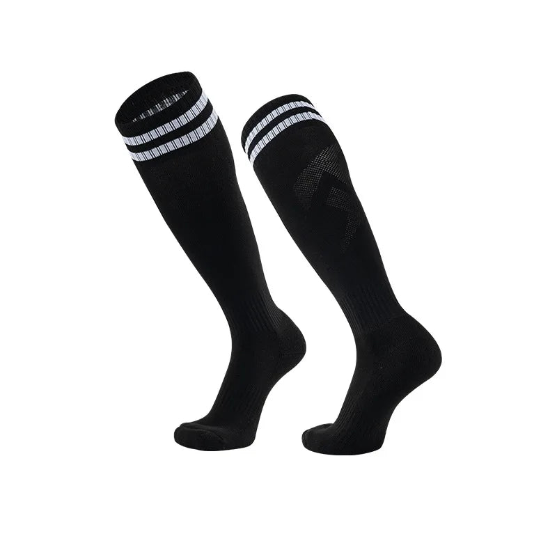Men's and Women's Adult Football Socks Knee High Thick Anti slip Bottom Sports Socks Children's Football Socks Long