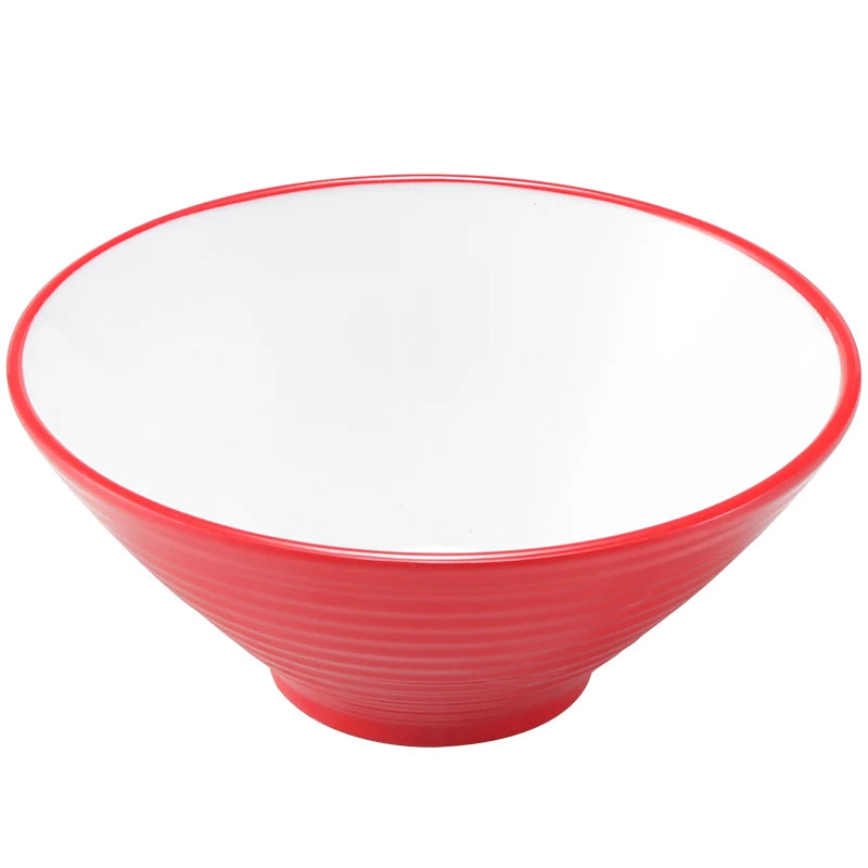 Nordic Style Wholesale Double Color 7 8 9 Inch Melamine Noodle Bowl Chinese Deep Soup Pho Bowls