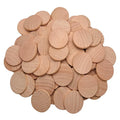 Custom 1.5 Inch Natural Wood Slices Small Blank Discs Unfinished Wood Token Coins for DIY Engraving Crafts Decorations