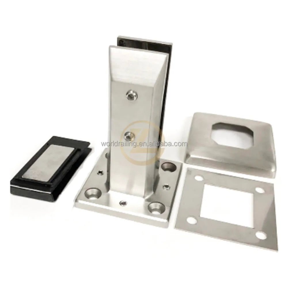 YL METAL Best Price Stainless Steel Frameless Outdoor Glass Clamp Spigot Glass Balcony Railing