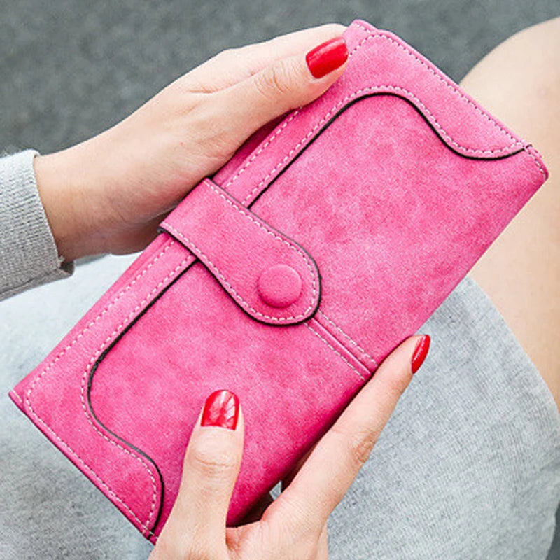 MIYIN2026hot Japanese and Korean Fashion Long Ladies Wallet Multifunctional PU Leather Wallets Ladies Purse Cartera Wallet Women