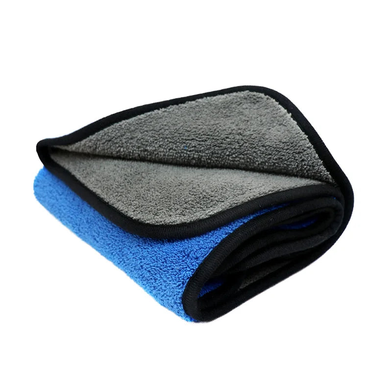 80% Polyester 20% Polyamide 1200GSM Knitted Microfiber Coral Velvet Quick-Dry Car Dry Towel