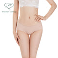 Shanhao Eco-friendly Low Waist Leakproof Menstrual Panties for Women 4 Layers Absorbent Light Flow Underwear Plain Dyed Solid