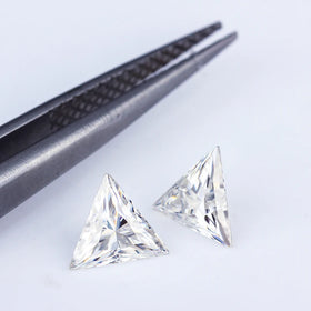 Starsgem Trillion Fancy Cutting Loose Wholesale Def Gh Quality White Color Moissanite Stones for Making Silver Gold Jewelry