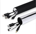 Custom Logo 5.3*60" Eco-Friendly Reusable Anti-Slip Neoprene Battery Strap Cable Management Sleeve with Hook and Loop