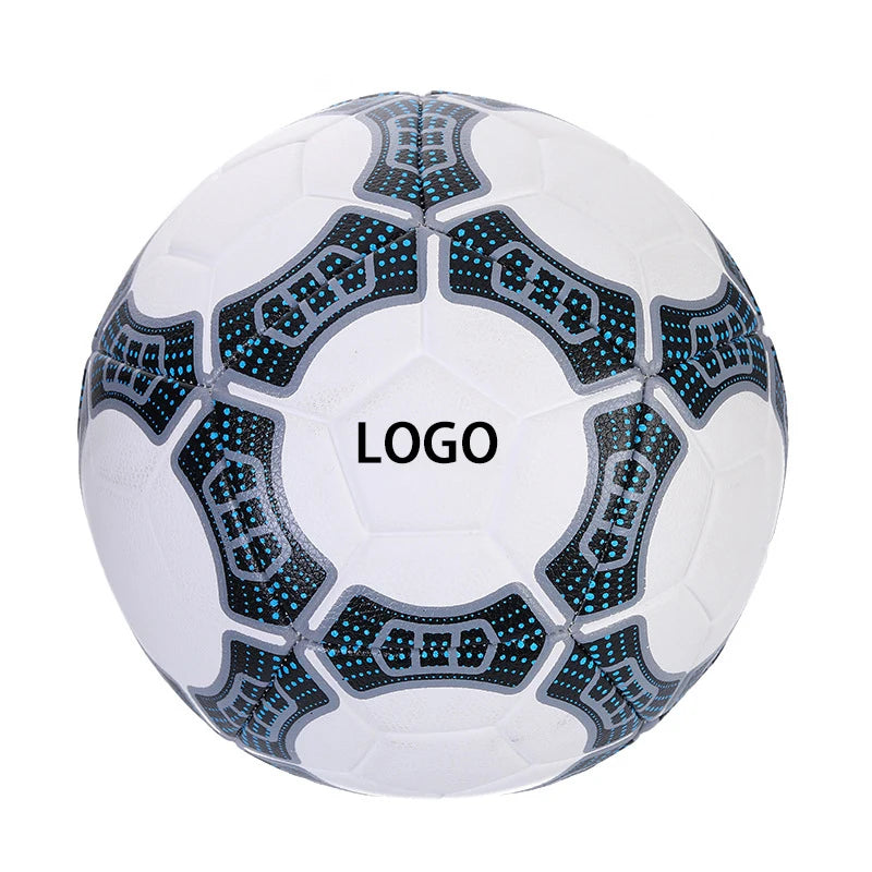 Custom Logo Machine Stitched TPU/PU Professional Soccer Football Ball Sizes 5 4 3 Durable Eco-Friendly for Training Official