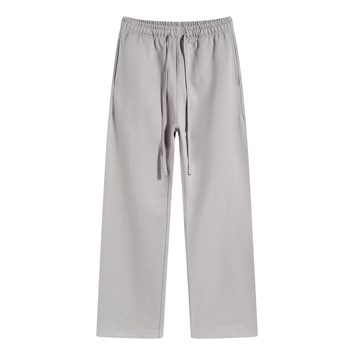 Unisex Loose Oversized Wide Straight Leg Sweatpants Custom Logo Men Heavy French Terry Casual Wash Training Baggy Sweat Pant