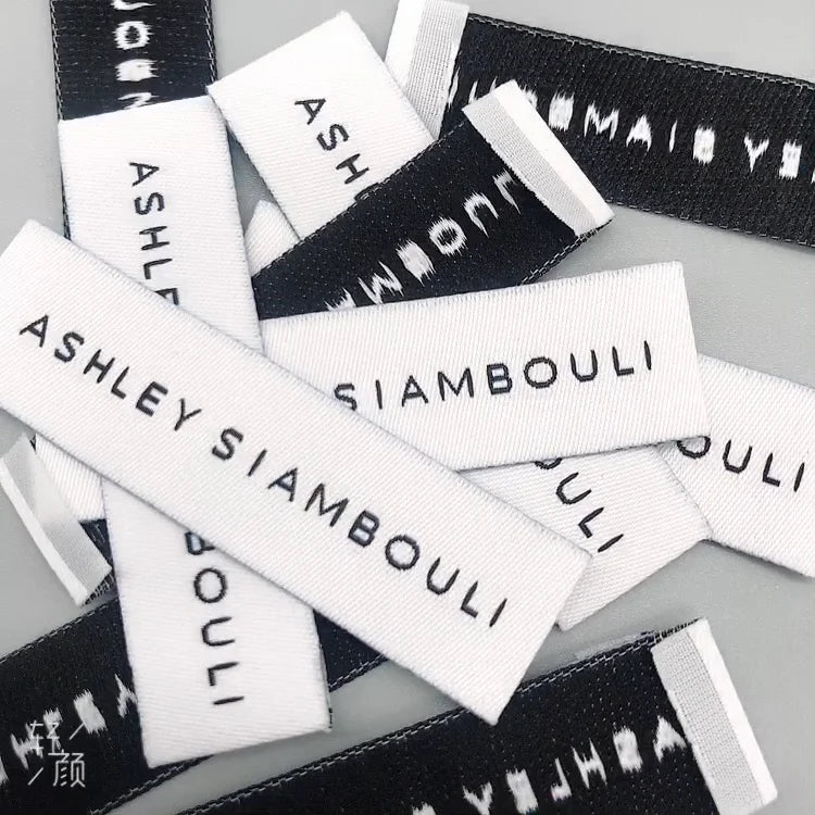 Exquisite Brand Label Manufacturer Woven Label for Clothing