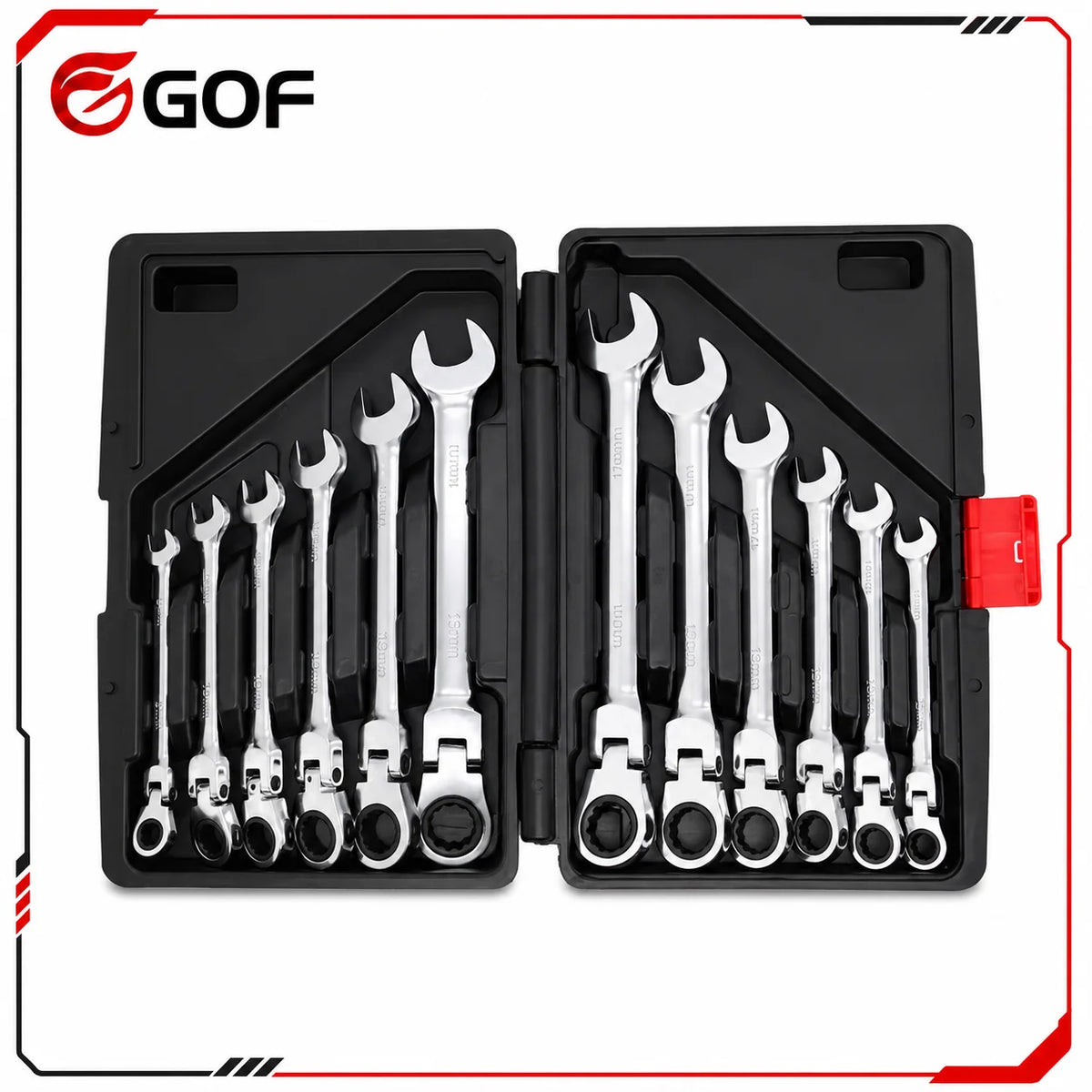 12pcs Dual-Use Open-End Spanners Racing Grade Durable Metric CR-V Steel Wrench Set Customizable OEM for Men's Valentine's Day MegaBDM