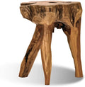 Manufacturers Handicraft Dining Chair Carving Craft Stool Outdoor Chair Bench Mushroom Accent Stool Wooden Wood Stump