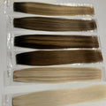 New Trend Popular Design Full Cuticle Aligned Hair Blonde Color Genius Weft Hand Tied Weft Extension