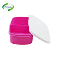 Prosub Wholesale Sublimation Bento Lunch Box Plastic PP 2 Compartment Sublimation Lunch Box