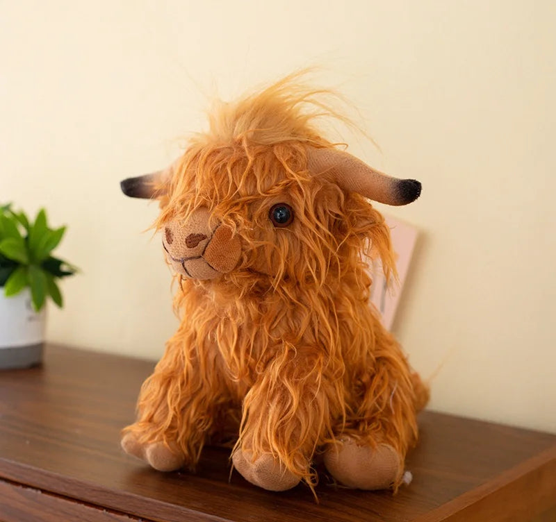 Greenmart 2025 Custom Made 25 cm Highland Cow Dog Toy Super Soft New Plush Doll Cotton Material Low MOQ Stress Relief