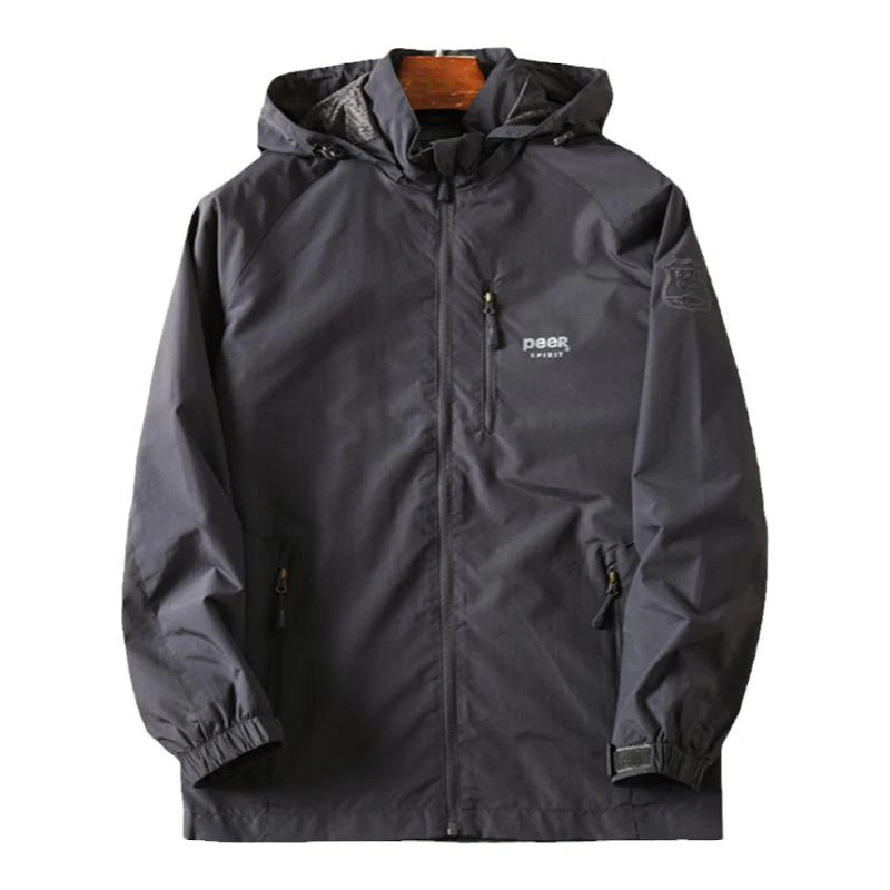 Lightweight Waterproof Breathable Men's Jacket Autumn Casual Wear Hooded Plus Size Men's Outdoor Jacket Jacket.